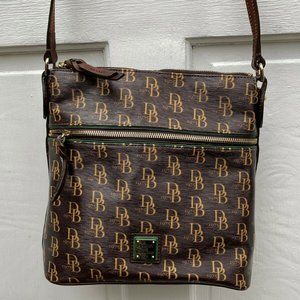 Dooney & Bourke Brown crossbody messenger bag